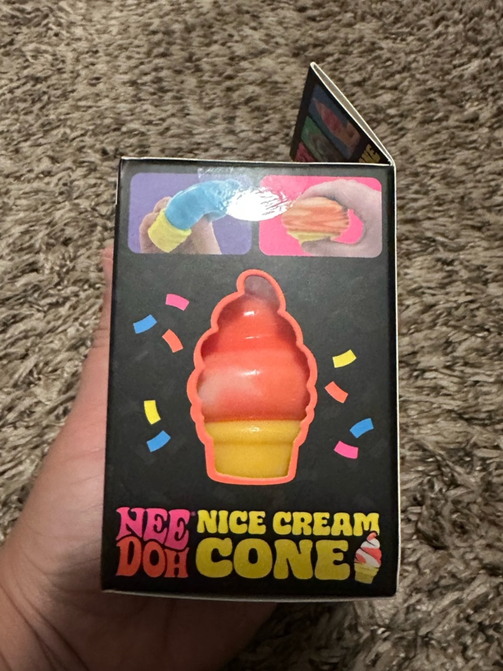 NeeDoh Nice Cream Cone- Orange - Picture 4 of 7